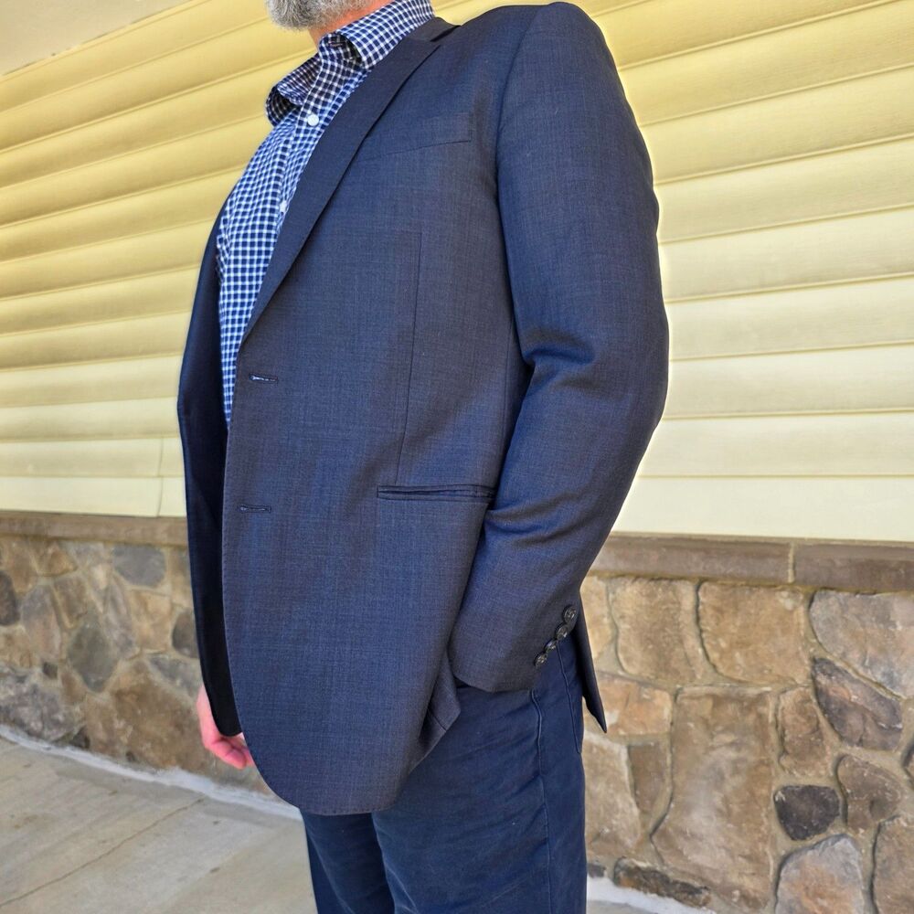 J Crew Ludlow Classic Fit Sz 42R Suit Jacket Charcoal Tollegno 1900 Italian Wool